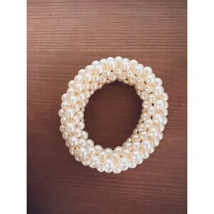 Vintage Faux Pearl Napkin Rings 2 1/4" Diameter Set of 6